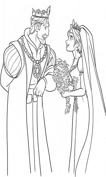 kolorowanka Zaplątani do wydruku malowanka coloring page Tangled Roszpunka Disney z bajki dla dzieci nr 50